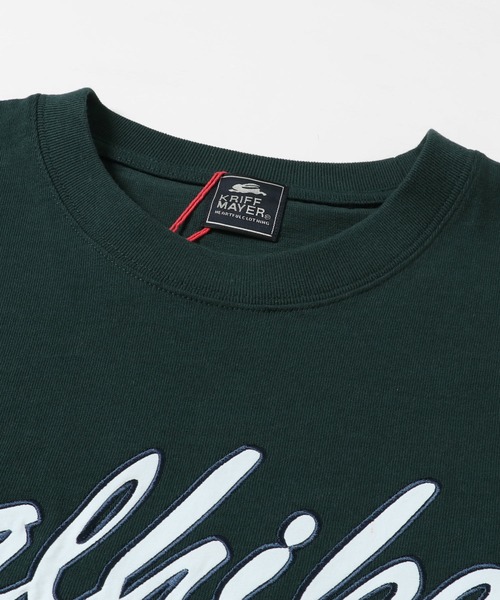 KRIFF MAYER（クリフメイヤー）の「ヘビーオンスアップリケT(CAL)（Tシャツ/カットソー・メンズ・チャコール/グリーン/ベージュ/オフホワイト・MEDIUM/LARGE/X-LARGE）」の9枚目の写真