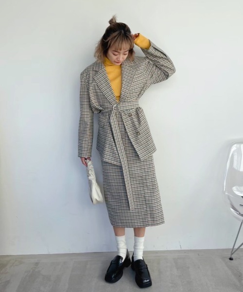 AMAIL（アマイル）の「Candy pop over ジャケット（テーラードジャケット・レディース・オレンジ・FREE）」の3枚目の写真