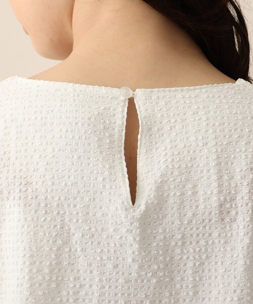 OPAQUE.CLIP（オペークドットクリップ）の「◆サッカーボリューム袖ブラウス（シャツ/ブラウス・レディース・ブラック/ホワイト系・38）」の6枚目の写真