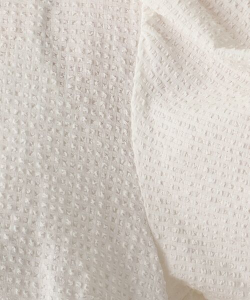 OPAQUE.CLIP（オペークドットクリップ）の「◆サッカーボリューム袖ブラウス（シャツ/ブラウス・レディース・ブラック/ホワイト系・38）」の12枚目の写真