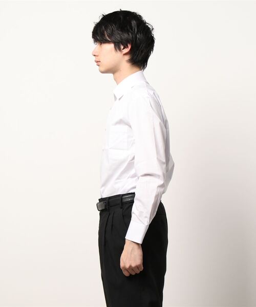 Alexander Julian（アレキサンダージュリアン）の「アレキサンダージュリアン クールファクター/COOLFACTOR ワイドカラー ビジネスドレス長袖シャツ（シャツ/ブラウス・メンズ・ライラック・首回り39cm-裄丈84cm/首回り41cm-裄丈82cm/首回り37cm-裄丈80cm/首回り43cm-裄丈82cm/首回り39cm-裄丈80cm/首回り45cm-裄丈86cm/首回り41cm-裄丈86cm/首回り43cm-裄丈86cm）」の3枚目の写真