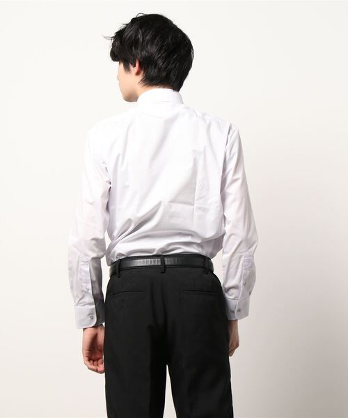 Alexander Julian（アレキサンダージュリアン）の「アレキサンダージュリアン クールファクター/COOLFACTOR ワイドカラー ビジネスドレス長袖シャツ（シャツ/ブラウス・メンズ・ライラック・首回り39cm-裄丈84cm/首回り41cm-裄丈82cm/首回り37cm-裄丈80cm/首回り43cm-裄丈82cm/首回り39cm-裄丈80cm/首回り45cm-裄丈86cm/首回り41cm-裄丈86cm/首回り43cm-裄丈86cm）」の2枚目の写真