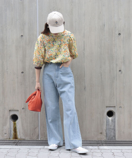 fredy emue（フレディエミュ）の「［新色追加］ギャザースリーブブラウス（シャツ/ブラウス・レディース・ブラック/オフホワイト/ピンク/イエロー系その他3/ブルー・38）」の14枚目の写真