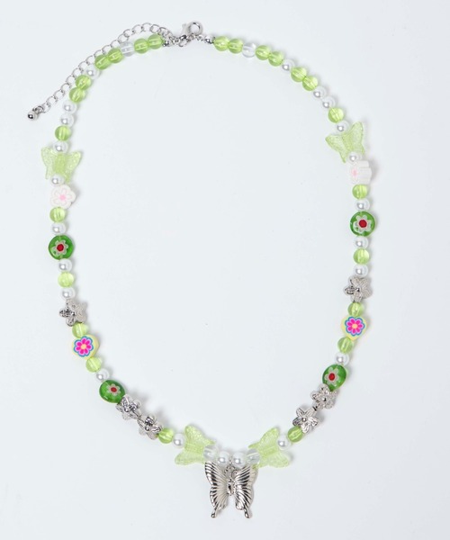 WEGO（ウィゴー）の「WEGO/ボリュームバタフライネックレス（ネックレス・レディース・ライム/その他1・FREE）」の5枚目の写真