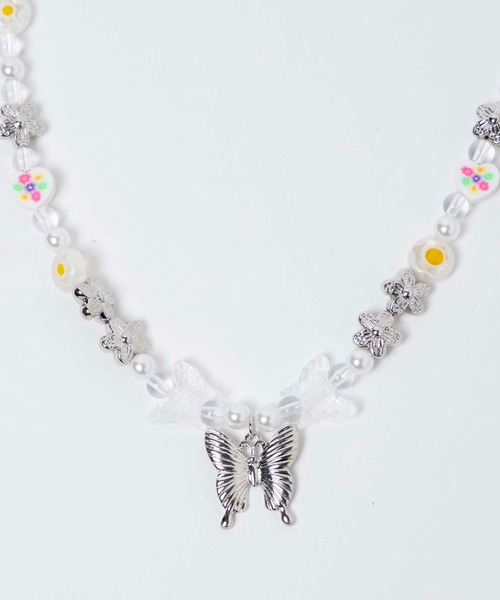 WEGO（ウィゴー）の「WEGO/ボリュームバタフライネックレス（ネックレス・レディース・ライム/その他1・FREE）」の9枚目の写真