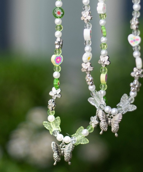 WEGO（ウィゴー）の「WEGO/ボリュームバタフライネックレス（ネックレス・レディース・ライム/その他1・FREE）」の12枚目の写真