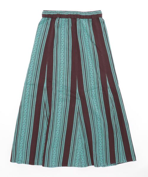 チチカカ（チチカカ）の「ジャカードストライプスカート（スカート・レディース・ブラウン/パープル・FREE）」の17枚目の写真