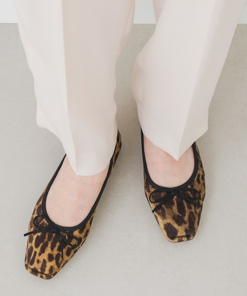 EVOL（イーボル）の「【EVOL】ステッチスクエアソフトバレエ IT9886（バレエシューズ・レディース・ブラック/ベージュ/ブラウン/ブラウン系その他/レオパード/シルバー/ライトベージュ・22.5cm/23.5cm/24.5cm/23.0cm/24.0cm/25.0cm/22.0cm）」の7枚目の写真