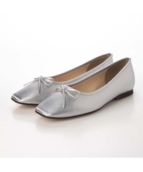 EVOL（イーボル）の「【EVOL】ステッチスクエアソフトバレエ IT9886（バレエシューズ・レディース・ブラック/ベージュ/ブラウン/ブラウン系その他/レオパード/シルバー/ライトベージュ・22.5cm/23.5cm/24.5cm/23.0cm/24.0cm/25.0cm/22.0cm）」の6枚目の写真