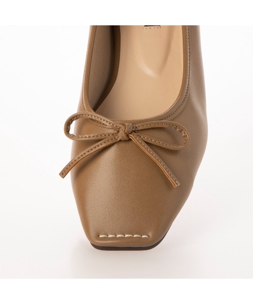 EVOL（イーボル）の「【EVOL】ステッチスクエアソフトバレエ IT9886（バレエシューズ・レディース・ブラック/ベージュ/ブラウン/ブラウン系その他/レオパード/シルバー/ライトベージュ・22.5cm/23.5cm/24.5cm/23.0cm/24.0cm/25.0cm/22.0cm）」の17枚目の写真