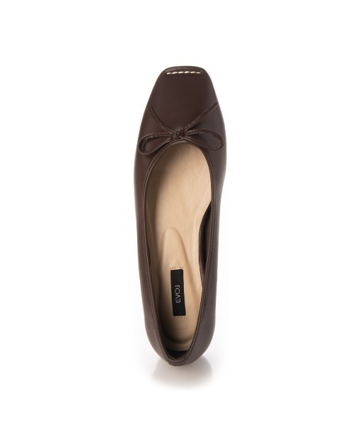 EVOL（イーボル）の「【EVOL】ステッチスクエアソフトバレエ IT9886（バレエシューズ・レディース・ブラック/ベージュ/ブラウン/ブラウン系その他/レオパード/シルバー/ライトベージュ・22.5cm/23.5cm/24.5cm/23.0cm/24.0cm/25.0cm/22.0cm）」の21枚目の写真