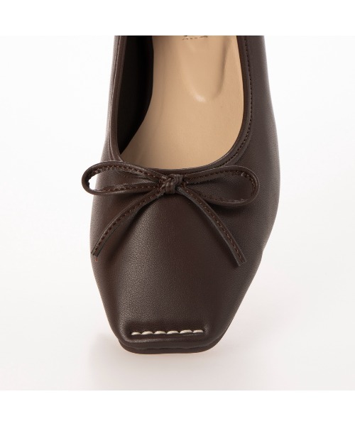 EVOL（イーボル）の「【EVOL】ステッチスクエアソフトバレエ IT9886（バレエシューズ・レディース・ブラック/ベージュ/ブラウン/ブラウン系その他/レオパード/シルバー/ライトベージュ・22.5cm/23.5cm/24.5cm/23.0cm/24.0cm/25.0cm/22.0cm）」の22枚目の写真