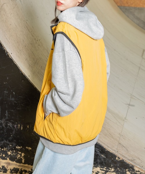 WEGO（ウィゴー）の「WEGO/【2WAY】リバーシブルナイロンベスト（ベスト・レディース・ブルー/ダークグリーン/ホワイト/マスタード/その他2/その他1・FREE）」の13枚目の写真