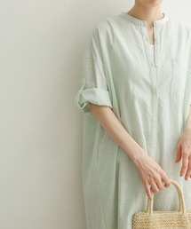 URBAN RESEARCH DOORS | スタンドカラーストライプワンピース(ワンピース)