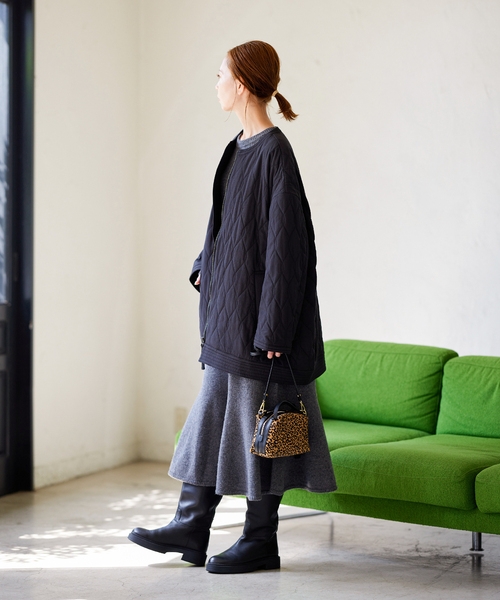 JOURNAL STANDARD(ジャーナルスタンダード)の「キルティングコクーンコート(その他アウター・レディース・ホワイト/カーキ/ブラック・FREE)」の16枚目の写真