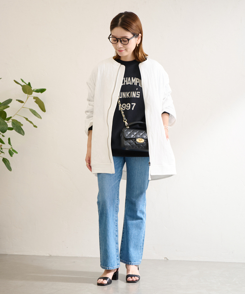 JOURNAL STANDARD(ジャーナルスタンダード)の「キルティングコクーンコート(その他アウター・レディース・ホワイト/カーキ/ブラック・FREE)」の9枚目の写真