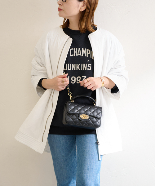 JOURNAL STANDARD(ジャーナルスタンダード)の「キルティングコクーンコート(その他アウター・レディース・ホワイト/カーキ/ブラック・FREE)」の10枚目の写真