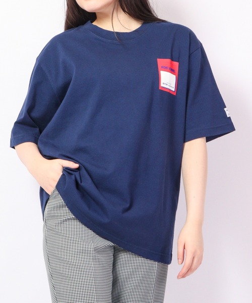 MONT KEMMEL（モンケメル）の「MONT KEMMEL タグプリントTシャツ（Tシャツ/カットソー・メンズ・ホワイト/アイボリー/チャコール/ブルー・38/36/40）」の4枚目の写真