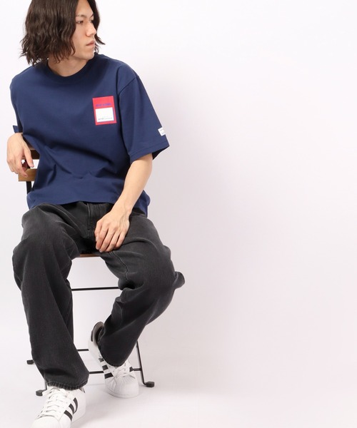 MONT KEMMEL（モンケメル）の「MONT KEMMEL タグプリントTシャツ（Tシャツ/カットソー・メンズ・ホワイト/アイボリー/チャコール/ブルー・38/36/40）」の21枚目の写真