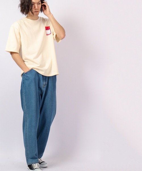 MONT KEMMEL（モンケメル）の「MONT KEMMEL タグプリントTシャツ（Tシャツ/カットソー・メンズ・ホワイト/アイボリー/チャコール/ブルー・38/36/40）」の11枚目の写真