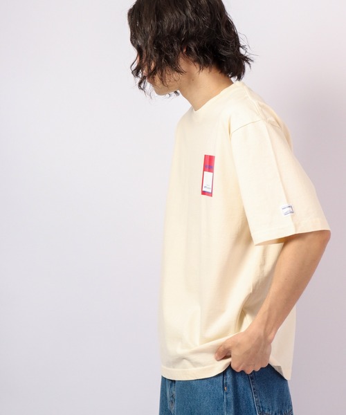 MONT KEMMEL（モンケメル）の「MONT KEMMEL タグプリントTシャツ（Tシャツ/カットソー・メンズ・ホワイト/アイボリー/チャコール/ブルー・38/36/40）」の9枚目の写真