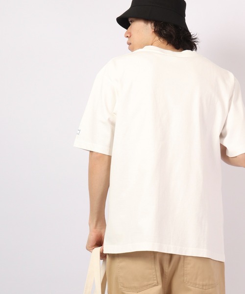 MONT KEMMEL（モンケメル）の「MONT KEMMEL タグプリントTシャツ（Tシャツ/カットソー・メンズ・ホワイト/アイボリー/チャコール/ブルー・38/36/40）」の6枚目の写真