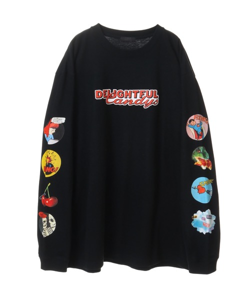 Candy Stripper(キャンディストリッパー)の「DELIGHTFUL CANDYS L/S Tシャツ(Tシャツ/カットソー・レディース・ライトブルー/オフホワイト/ブラック・2)」の6枚目の写真