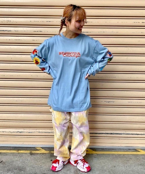 Candy Stripper(キャンディストリッパー)の「DELIGHTFUL CANDYS L/S Tシャツ(Tシャツ/カットソー・レディース・ライトブルー/オフホワイト/ブラック・2)」の20枚目の写真