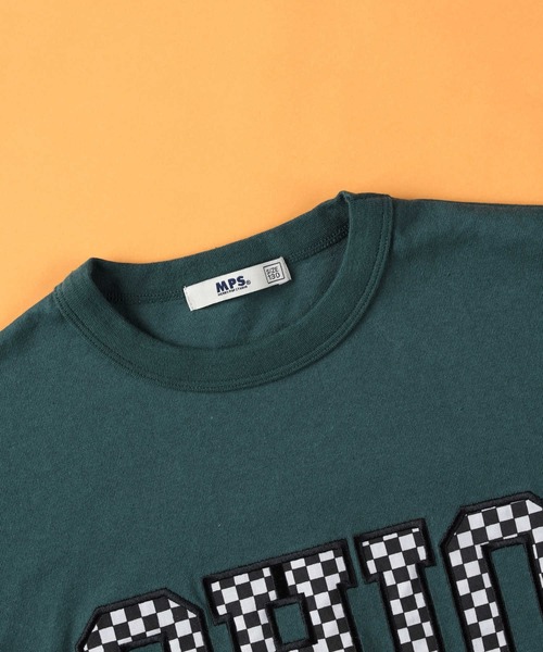 MPS（エムピーエス）の「【MPS】カレッジ柄ロゴＴシャツ（Tシャツ/カットソー・キッズ・グリーン/オフホワイト/ブラック/パープル・105/120/150/130/140/160）」の9枚目の写真