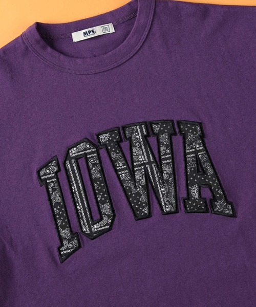MPS（エムピーエス）の「【MPS】カレッジ柄ロゴＴシャツ（Tシャツ/カットソー・キッズ・グリーン/オフホワイト/ブラック/パープル・105/120/150/130/140/160）」の7枚目の写真