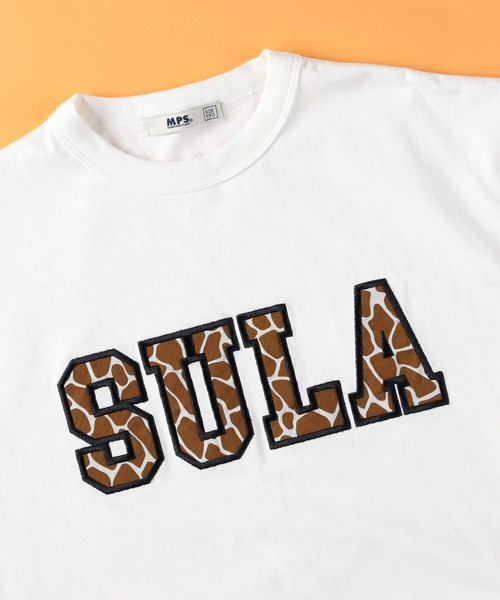 MPS（エムピーエス）の「【MPS】カレッジ柄ロゴＴシャツ（Tシャツ/カットソー・キッズ・グリーン/オフホワイト/ブラック/パープル・105/120/150/130/140/160）」の6枚目の写真