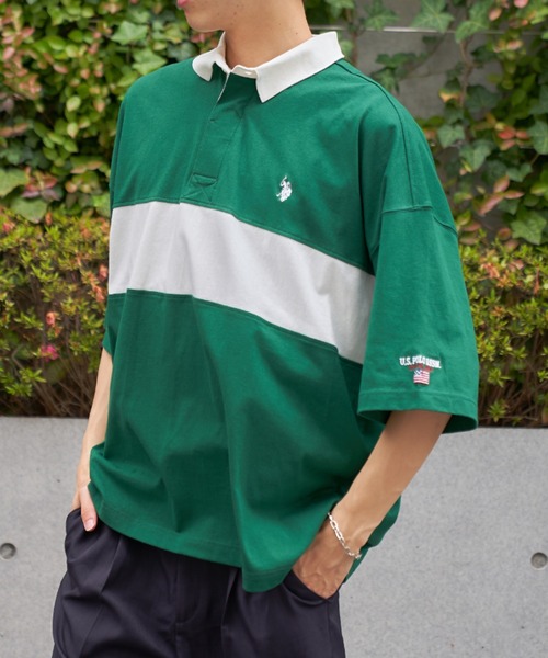 POLOオーバーサイズポロシャツ Polo by Ralph Lauren ロゴ 刺繍 オーバーサイズ ポロシャツ