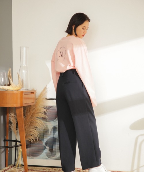 mici（ミチ）の「(mici)プリントロンTee（Tシャツ/カットソー・レディース・ピンク/ホワイト系その他・ONE SIZE）」の6枚目の写真