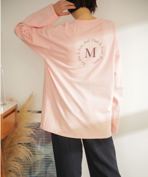 mici（ミチ）の「(mici)プリントロンTee（Tシャツ/カットソー・レディース・ピンク/ホワイト系その他・ONE SIZE）」の9枚目の写真