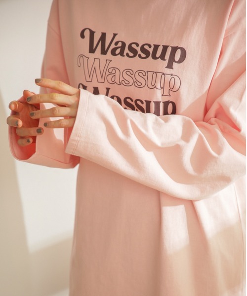 mici（ミチ）の「(mici)プリントロンTee（Tシャツ/カットソー・レディース・ピンク/ホワイト系その他・ONE SIZE）」の12枚目の写真