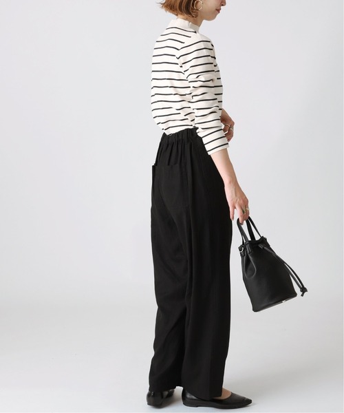 B.C STOCK(ベーセーストック)の「ソウバリ長袖 ハイゲージニット(ニット/セーター・レディース・ブラック/パープル/ネイビー/グリーン/アイボリー・FREE)」の10枚目の写真