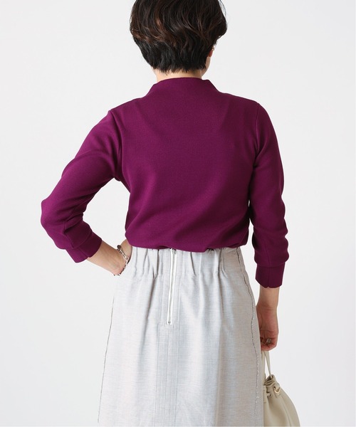 B.C STOCK(ベーセーストック)の「ソウバリ長袖 ハイゲージニット(ニット/セーター・レディース・ブラック/パープル/ネイビー/グリーン/アイボリー・FREE)」の14枚目の写真