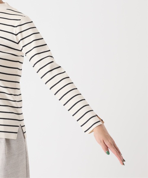 B.C STOCK(ベーセーストック)の「ソウバリ長袖 ハイゲージニット(ニット/セーター・レディース・ブラック/パープル/ネイビー/グリーン/アイボリー・FREE)」の20枚目の写真