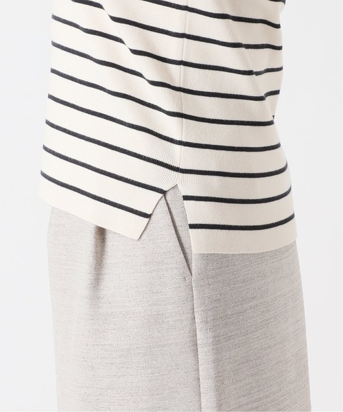 B.C STOCK(ベーセーストック)の「ソウバリ長袖 ハイゲージニット(ニット/セーター・レディース・ブラック/パープル/ネイビー/グリーン/アイボリー・FREE)」の22枚目の写真