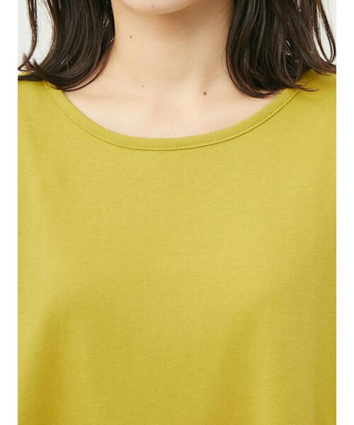RAY CASSIN FAVORI(レイカズンフェバリ)の「・RAY CASSIN スカラップキリカエチュニック(Tシャツ/カットソー・レディース・イエロー/ブラック/オフホワイト/カーキ・FREE)」の11枚目の写真