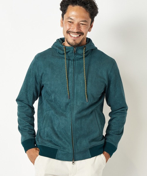 MEN'S BIGI(メンズビギ)の「スエードダンボールパーカ(パーカー・メンズ・ライトグレー/ブラウン/グリーン・01/02/03)」の13枚目の写真