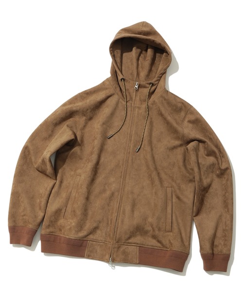 MEN'S BIGI(メンズビギ)の「スエードダンボールパーカ(パーカー・メンズ・ライトグレー/ブラウン/グリーン・01/02/03)」の18枚目の写真