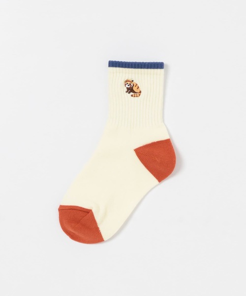 URBAN RESEARCH DOORS（アーバンリサーチドアーズ）の「アニマル刺繍ソックス(KIDS)（ソックス/靴下・キッズ・ホワイト系その他/ブルー系その他・16-18/19-21cm）」の3枚目の写真
