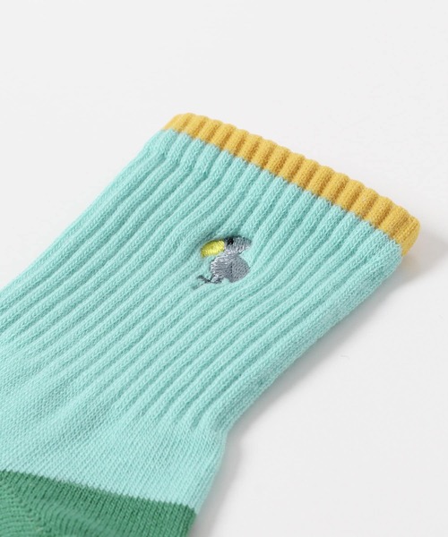 URBAN RESEARCH DOORS（アーバンリサーチドアーズ）の「アニマル刺繍ソックス(KIDS)（ソックス/靴下・キッズ・ホワイト系その他/ブルー系その他・16-18/19-21cm）」の7枚目の写真