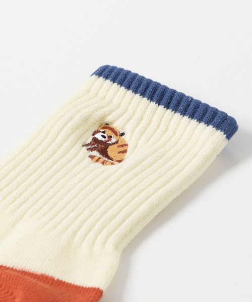 URBAN RESEARCH DOORS（アーバンリサーチドアーズ）の「アニマル刺繍ソックス(KIDS)（ソックス/靴下・キッズ・ホワイト系その他/ブルー系その他・16-18/19-21cm）」の9枚目の写真