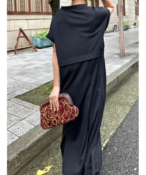 ulu(ウル)の「Ponch skipper layered dress(ワンピース・レディース・ブラック・FREE)」の10枚目の写真
