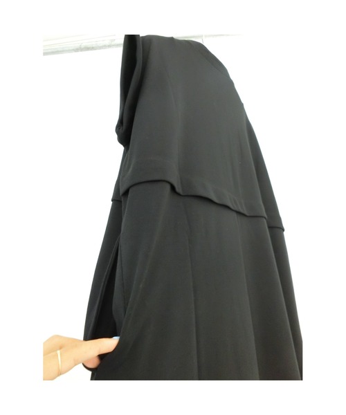 ulu(ウル)の「Ponch skipper layered dress(ワンピース・レディース・ブラック・FREE)」の5枚目の写真