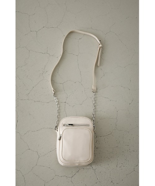 AZUL by moussy(アズールバイマウジー)の「3D POCKET SQUARE SHOULDER BAG/3Dポケットスクエアショルダーバッグ(ショルダーバッグ・レディース・アイボリー・FREE)」の8枚目の写真