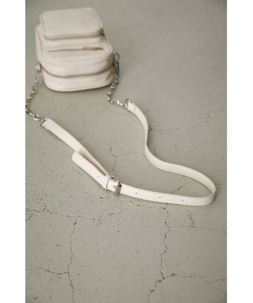 AZUL by moussy(アズールバイマウジー)の「3D POCKET SQUARE SHOULDER BAG/3Dポケットスクエアショルダーバッグ(ショルダーバッグ・レディース・アイボリー・FREE)」の10枚目の写真