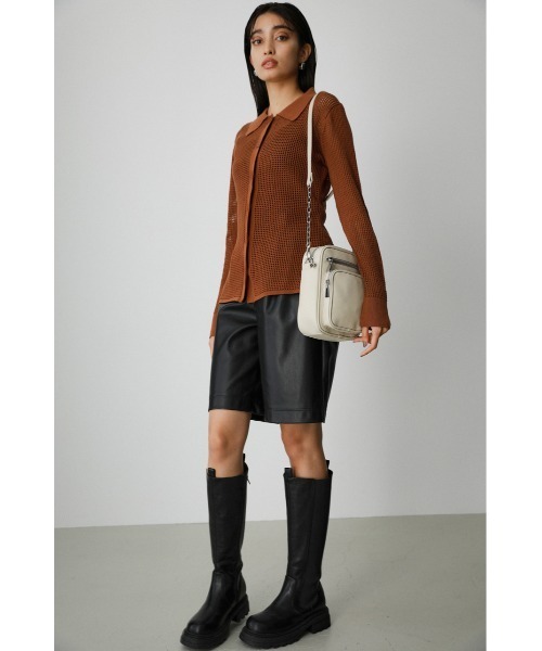 AZUL by moussy(アズールバイマウジー)の「3D POCKET SQUARE SHOULDER BAG/3Dポケットスクエアショルダーバッグ(ショルダーバッグ・レディース・アイボリー・FREE)」の3枚目の写真